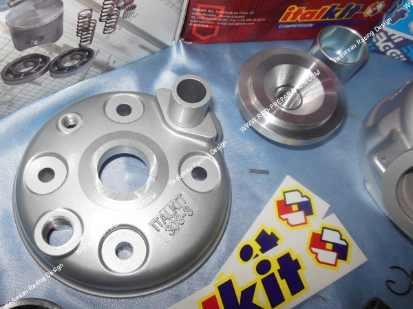 culasse Pack ITALKIT Racing 80cc Ø48mm pour mécaboite moteur minarelli am6