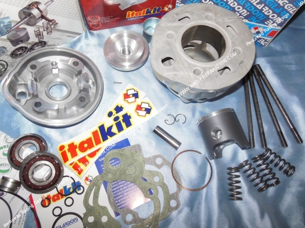 cylindre Pack ITALKIT Racing 80cc Ø48mm pour mécaboite moteur minarelli am6