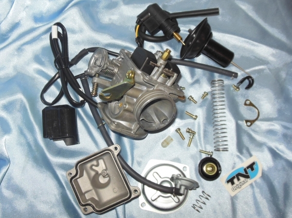 démonté Carburateur type origine TNT Original pour maxi-scooter 125cc 4 temps GY6 chinois 152 QMI