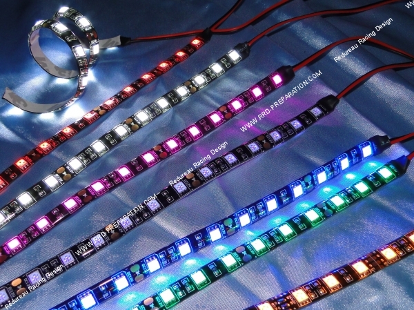 neon souple coller led 30cm voiture moto tuning éclairage nuit camion