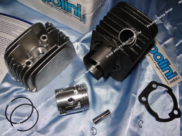 kit cylindre fonte ciao polini piaggio bi-segment axe 10 12mm