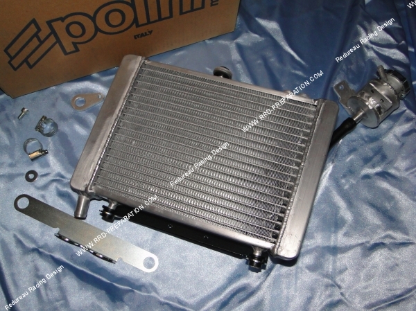 radiateur refroidissement liquide h2o polini gros volume compétition scooter moto