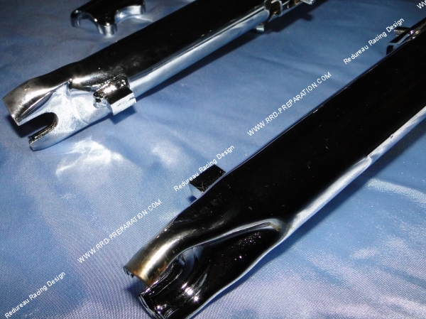 tube, fourche, chromée, ebr, racing, peugeot, cyclomoteur, mbk, 51, magnum, racing, spx, rcx, mvx, clip