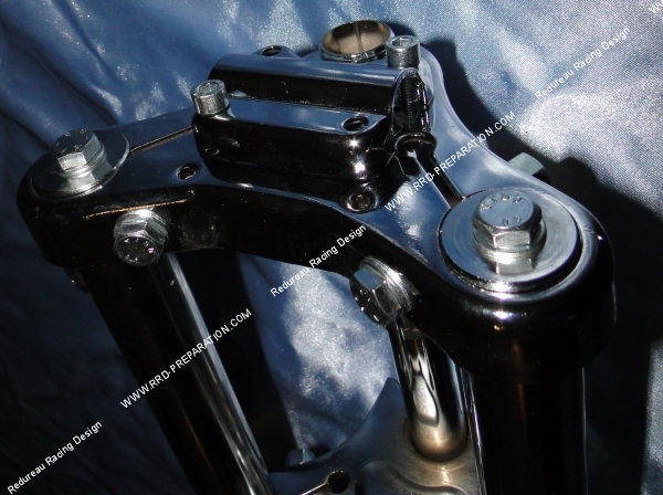 dessus tés de fourche t peugeot 103 mbk 51 magnum racing chromée réglable guidon pontet