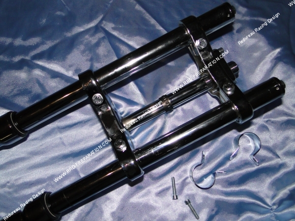 réglable réglage t tés de fourche chrome chromée peugeot 103 spx rcx mvx clips magnum racing 