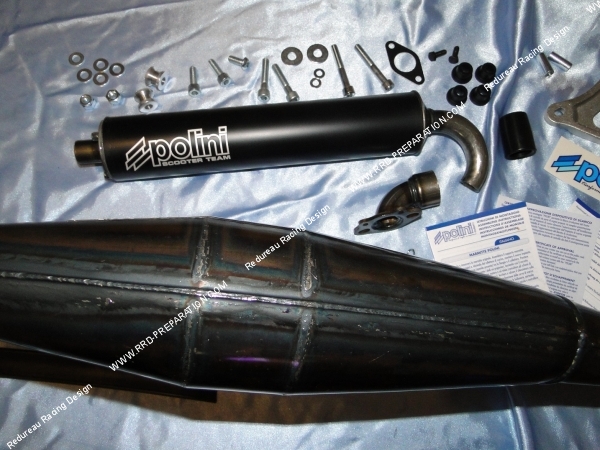 soudures corps pot échappement POLINI SCOOTER TEAM 3 nitro aerox ovetto neos accéleration vitesse homologuation