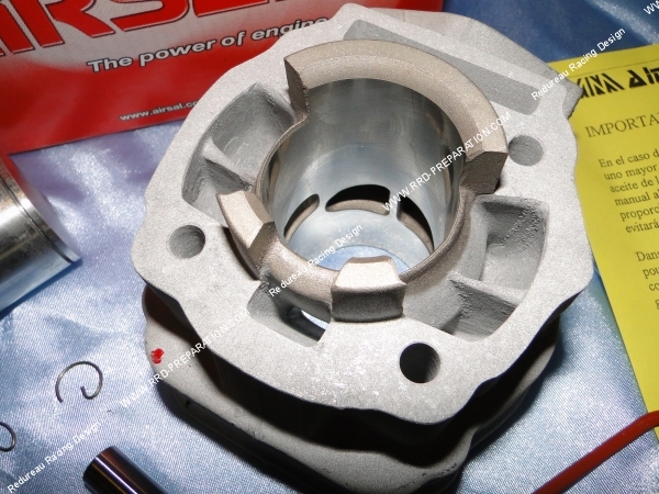 cylindre 50cc alu airsal échappement barrette 39mm derbi euro 3