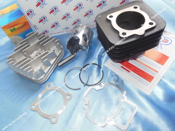 dessus plan de joint Kit 70cc Ø48mm DR Racing bi-segment fonte PIAGGIO  GILERA Air (Typhoon, NRG...)