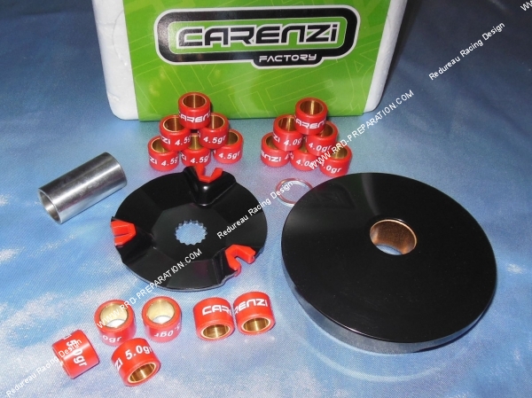 ensemble Variateur CARENZI (variateur, galets, ...) pour scooter CPI 50cc