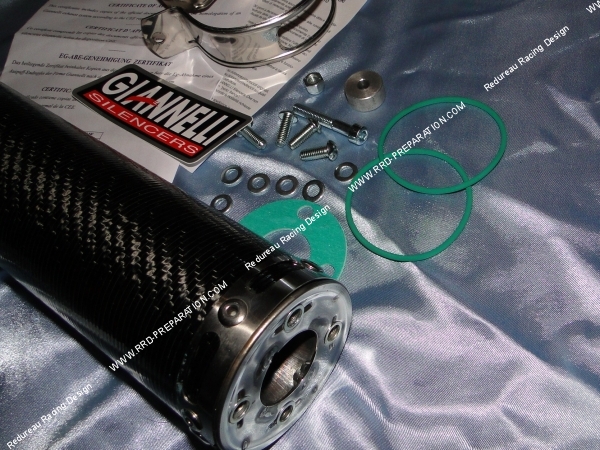 entrée silencieux carbone giannelli cagiva mito 125cc 2 temps
