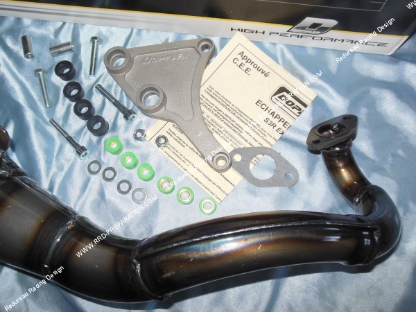 fixation échappement DOPPLER S3R EVOLUTION pour Peugeot LUDIX, SPEEDFIGHT 3, NEW VIVACITY, JET FORCE