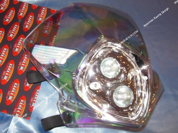 fixation élastiques Tête de fourche AIDO DUKE pour moto, mob... Lazer transparente