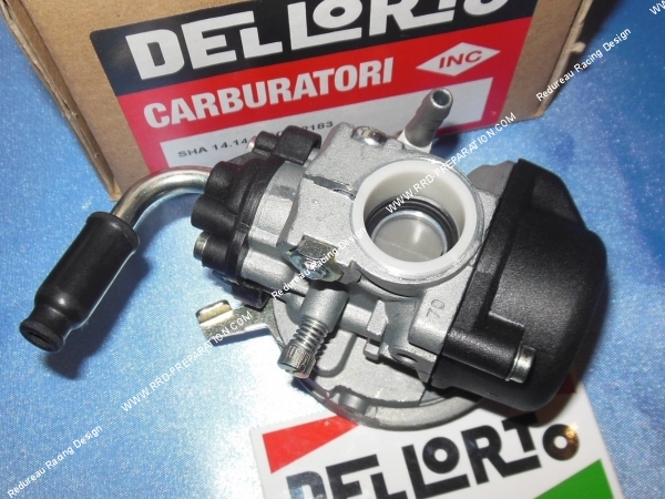 fixation manchon Carburateur DELLORTO SHA 14.14 L starter à levier sans graissage séparé