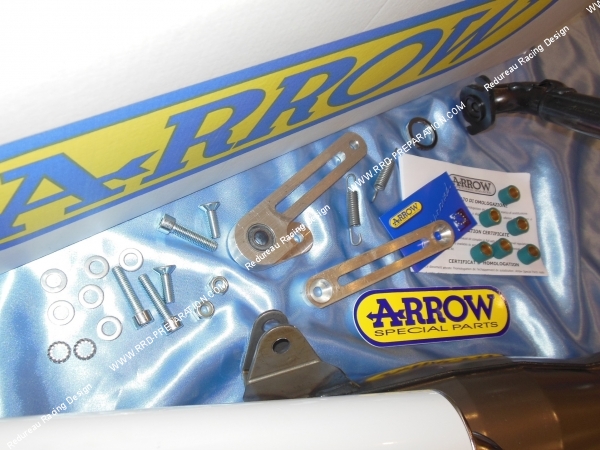 fixation Pot échappement ARROW STREET scooter PEUGEOT Vertical Air Liquide (trekker, speedfight, buxy...)