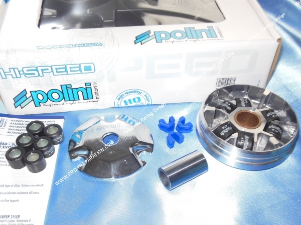 galets Variateur POLINI Racing (variateur, galets…) pour scooter BSV, HONDA, HSC, KYMCO, SYM... 50cc