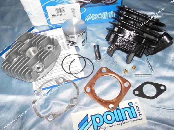 Haut moteur 70cc Ø47,6mm (axe de 12mm) POLINI Sport bi-segment fonte pour KEEWAY, CPI,...