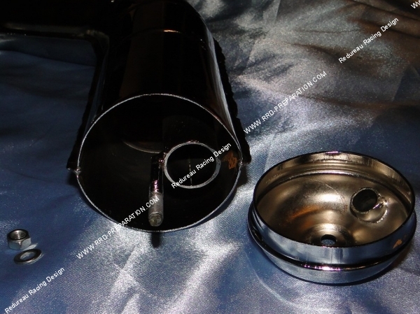 Intérieur du pot d'échappement chromé type origine CGN pour motobécane 88