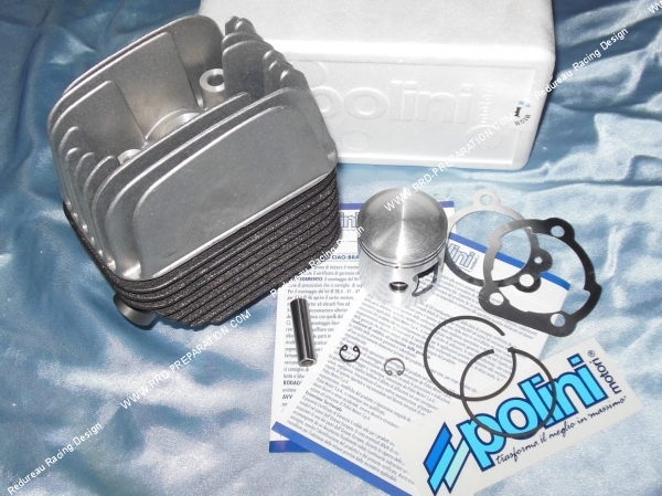 monté Kit 70cc Ø46mm complet avec  culasse (axe Ø1012mm) POLINI Motori fonte PIAGGIO ciao