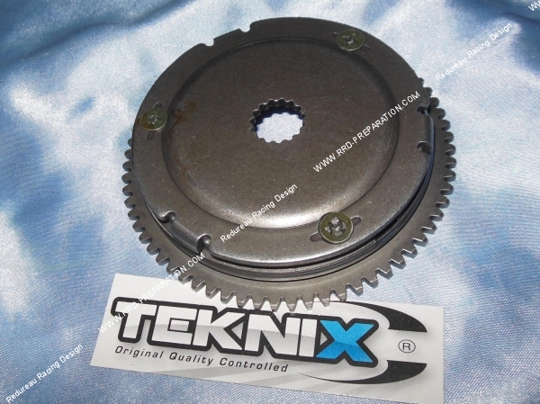 montage Couronne de démarreur complet TEKNIX type origine roule libre cage à aiguille scooter KEEWAY  CPI 50cc