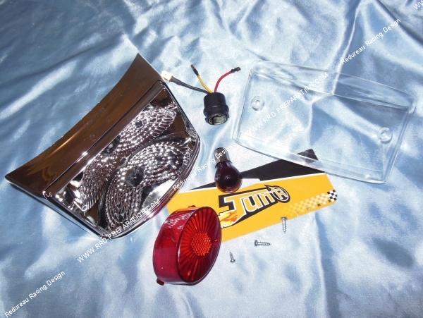 montage Feu arrière pour booster MBK spirit et YAMAHA bw's après 2004 transparent TUN’R type lexus