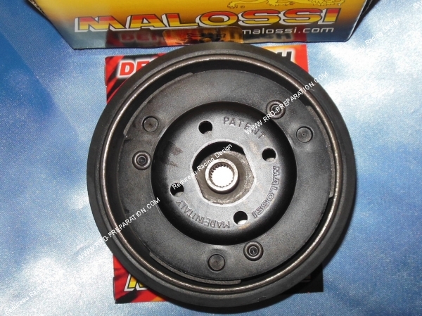 montage Kit embrayage + cloche clutch bell MALOSSI Ø107mm pour scooter Peugeot, Piaggio,...
