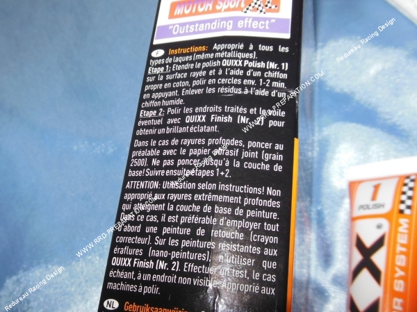 notice Efface rayure MOTIP QUIXX pour peinture