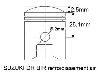 piston suzuki dr big 50cc air