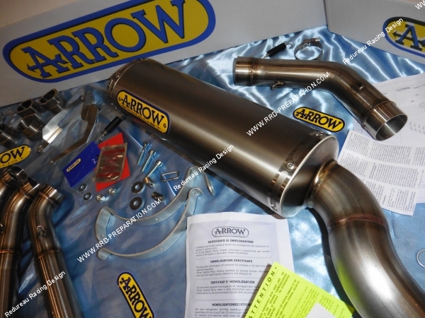 silencieux ligne honda cbr 1000 rr titane arrow race tech