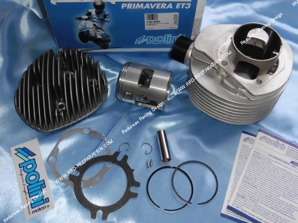 Photo de la vue d'ensemble du kit polini pour vespa 221cc