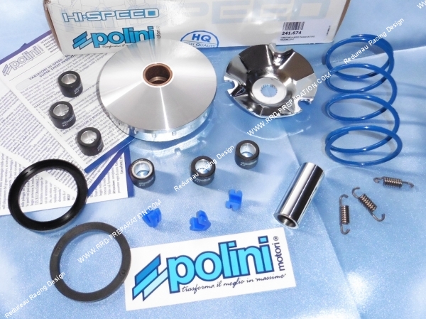 Phot du variateur de la marque polini pour gagner de la vitesse, de l'acceleration et de la puissance sur votre scooter piaggio gilera, runner, zip