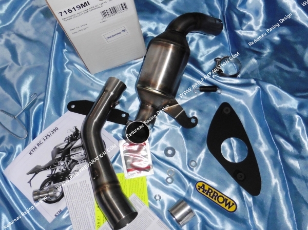 Photo du collecteur d'échappement arrow pour les kt rc 125 et 390