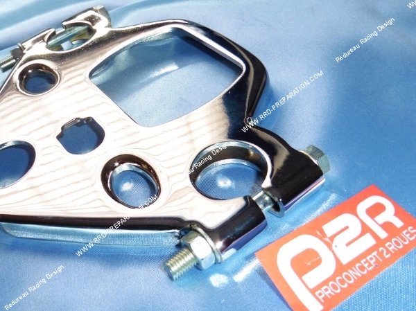 Photo de la platine superieure chromé pour votre cyclomoteur, mobylette Peugeot 103