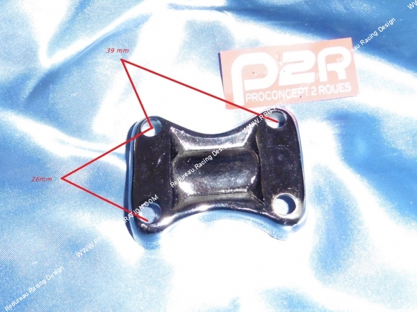 Photo du collier de guidon avec mesure de l'entraxe