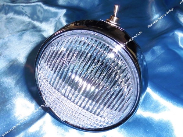 Photo de l'optique de phare avant pour cyclo, mobylette peugeot 103, mbk