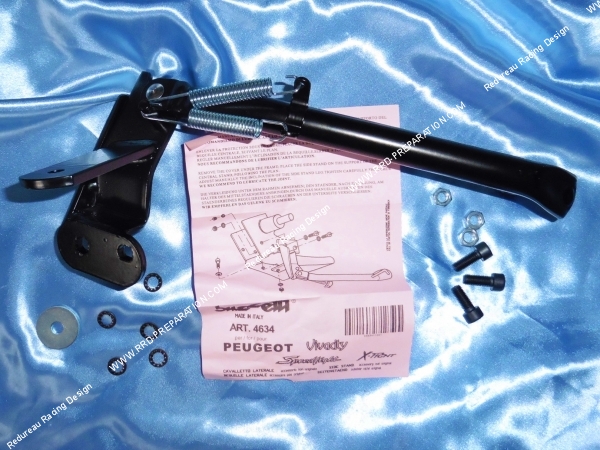 Photo de la bequille de la marque buzzetti pour les scooters peugeot vivacity et speedfight