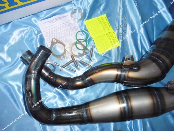 Picture of complete arrow carbon exhaust line for moto suzuki rgv 205cc