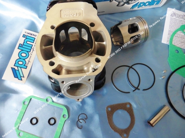 Photo du kit 154cc polini pour moteur 125 rotax 127 sur aprilia af1 etx classic tuareg 2 temps