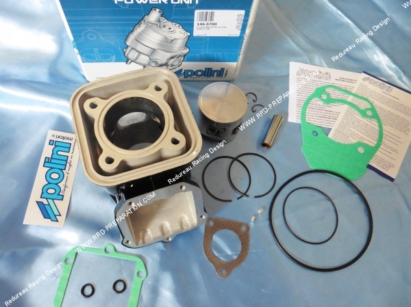 Photo du kit 154cc polini pour moteur 125 rotax 127 sur aprilia af1 etx classic tuareg 2 temps