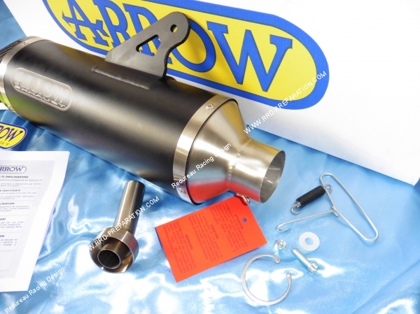 Photo du raccord de silencieux d'échappement arrow pour installer sur le collecteur d'origine de maxi scooter BMW 650 sport