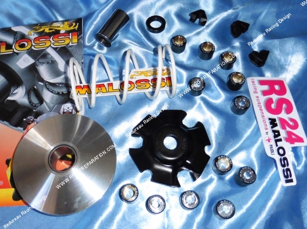 Photo du variateur multivar evec ses galets et son ressort de poussée pour scooter et maxi scooter 125