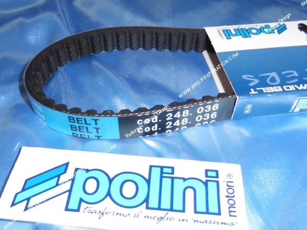 Photo de la courroie POLINI pour scooter GERELLI 50cc et KYMCO 2T