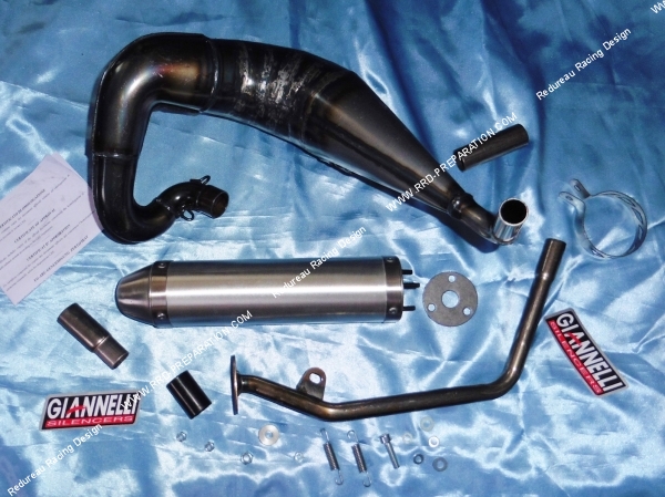 Photo de l’échappement complet GIANNELI avec le corps et le silencieux pour PEUGEOT XPS, XP STREET... de 2003 a 2005