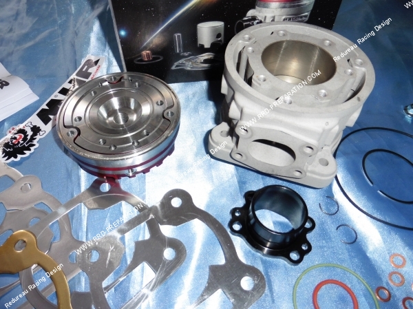 Photo du kit 94cc MALOSSI sur carter rc one PIAGGIO ou YAMAHA mhr team TESTA ROSSA