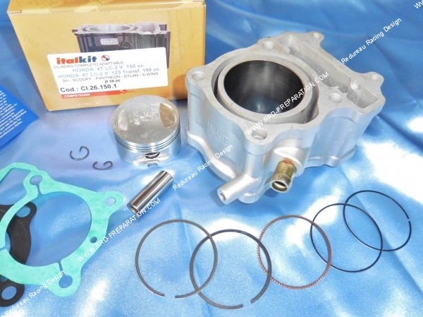 Photo du kit 150cc ITALKIT Ø58mm aluminium pour scooter, et maxi scooter HONDA SH, DYLAN, PANTHEON, KEEWAY LOGIK, OUTLOOK