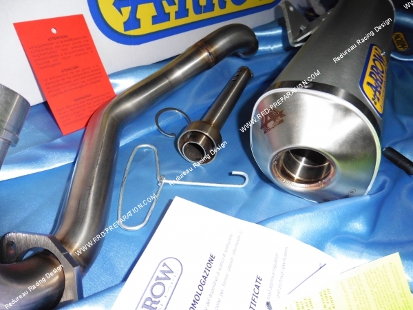 Photo de la ligne d'échappement ARROW pour moto YAMAHA YAMAHA XT 125 R de 2005 à 2008 125cc 4 temps