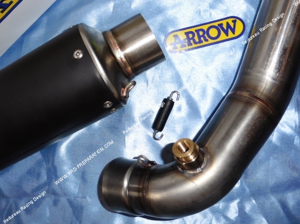 Photo du silencieux d’échappement ARROW pour moto HONDA CBR 1000 RR de 2008 à 2013 avec son ressort et sa sonde