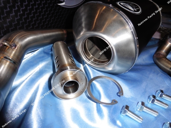 Photo de la sortie d'échappeemnt TK TURBOKIT pour maxi scooter SUZUKI BURGMAN 125cc
