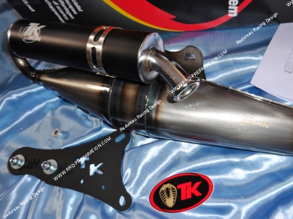 Photo de l’échappement TK TURBOKIT pour scooter YAMAHA MBK  BW'S, AEROX, BOOSTER, NITRO, NEO'S, SR 100cc