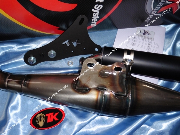 Photo de l’échappement TK TURBOKIT pour scooter YAMAHA MBK  BW'S, AEROX, BOOSTER, NITRO, NEO'S, SR 100cc