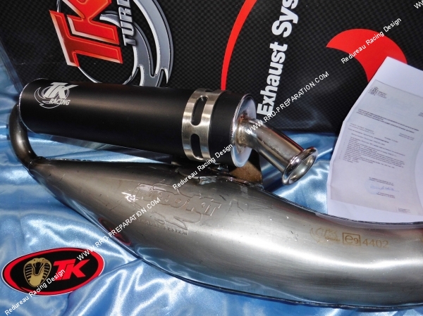 Photo de la cartouche d'échappement TK TURBOKIT pour maxi scooter BW'S, AEROX, BOOSTER, NITRO, NEO'S, SR... 100cc